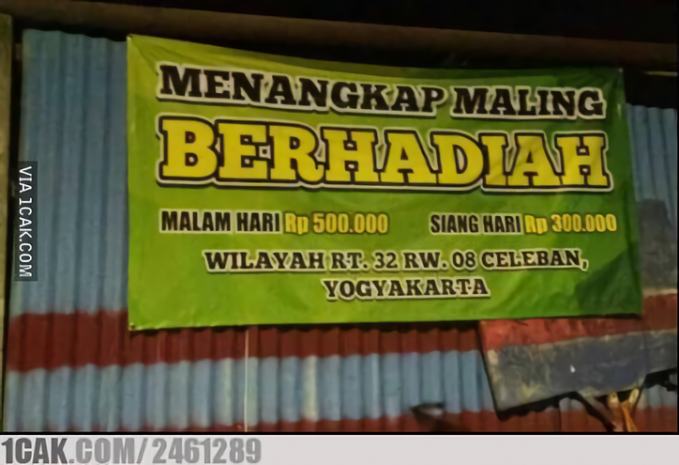 Peringatan Jangan Mencuri